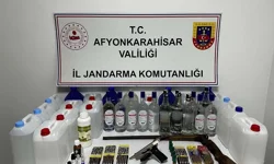 Şuhut'ta Kaçak Alkol Jandarmaya Takıldı