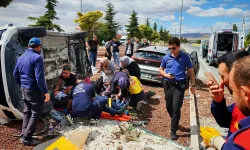 Afyon'da Feci Kaza! Otomobiller Savruldu, 7 Yaralı