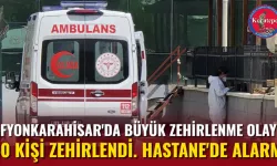 Afyonkarahisar'da Büyük Zehirlenme Olayı. 40 Kişi Zehirlendi. Hastane'de Alarm