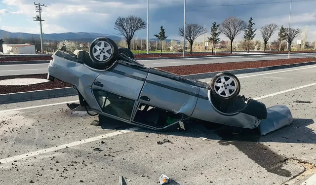 150 Metre Sürüklendi! Afyon'da Korkunç Kaza Kamerada