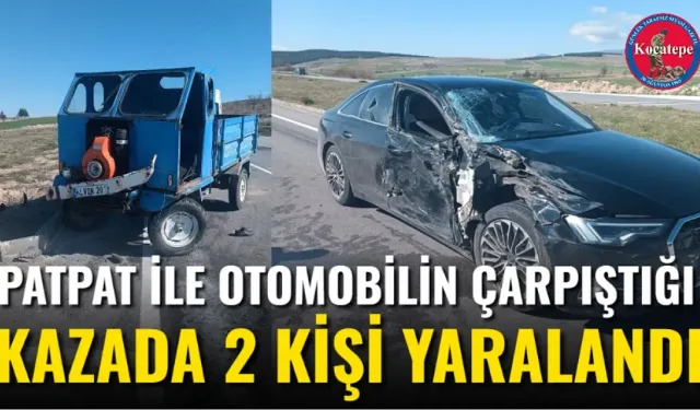 Patpat ile Otomobilin Çarpıştığı Kazada 2 Kişi Yaralandı